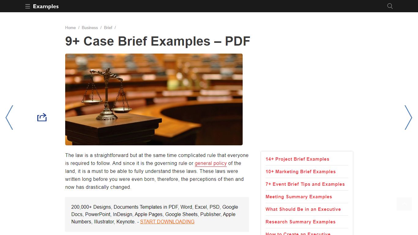 Case Brief - Examples, Format, Pdf | Examples